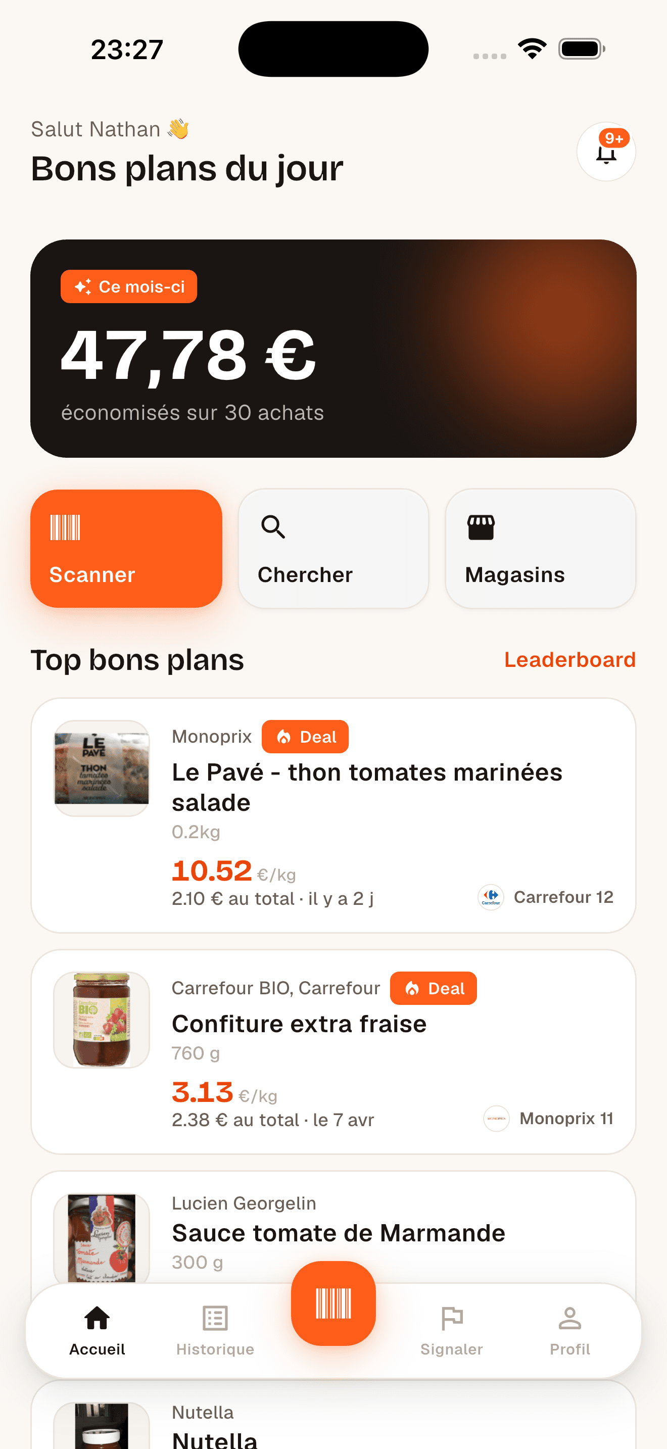 Capture d’écran de l’application Aukilo